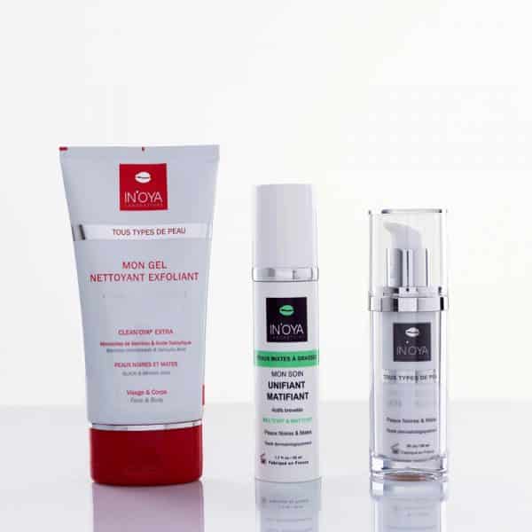 Pack Anti - taches visage INOYA - Peau noire mixte ou grasse - Beauté Hérins -
