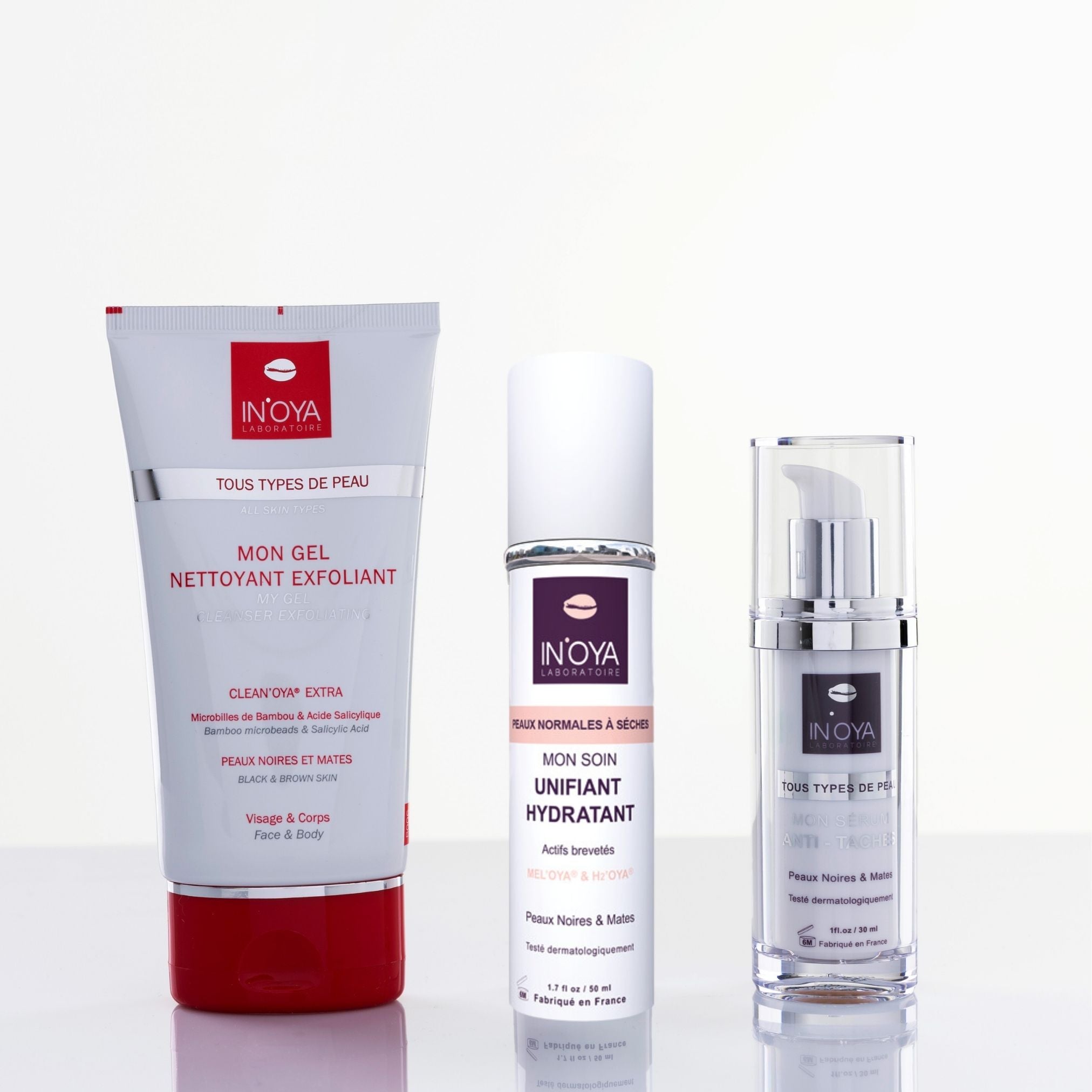 Pack Anti - taches visage INOYA - Peau noire sèche - Beauté Hérins -