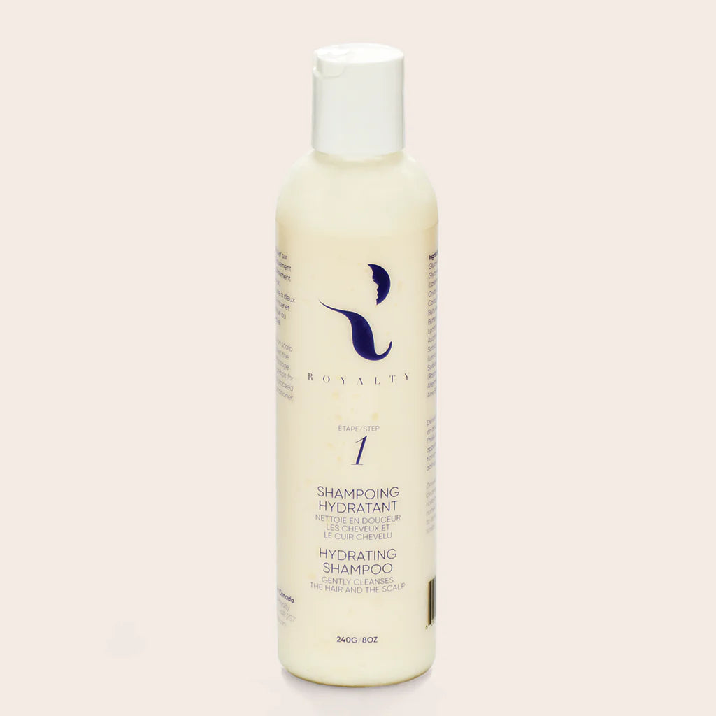 Royalty shampoing hydratant sans sulfates pour cheveux secs, crépus, bouclés