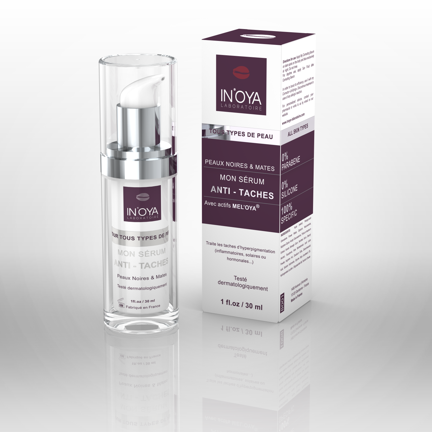 serum anti-taches peau noire inoya